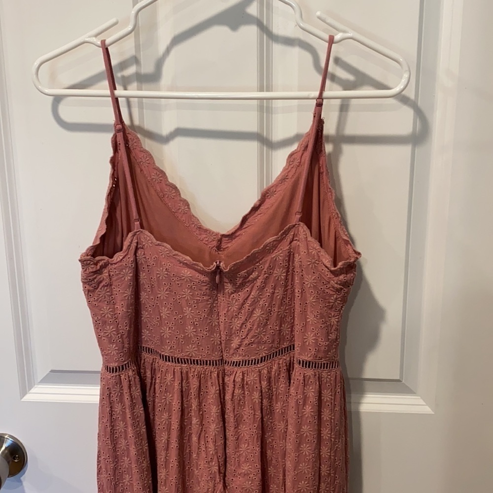 H&M Eyelet Spaghetti Strap MIDI Dress EUC - Picture 8 of 16